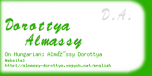 dorottya almassy business card